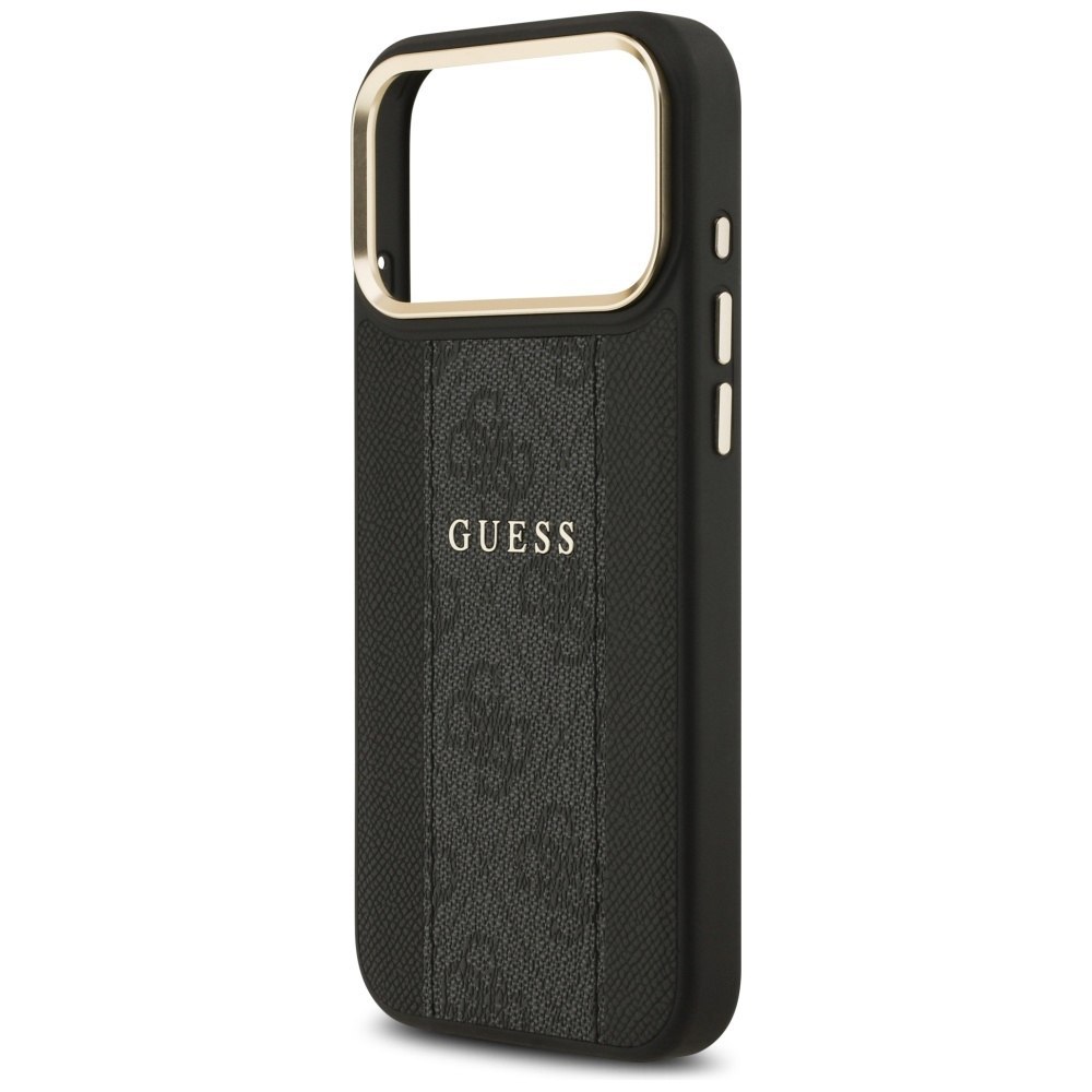 Etui Guess 4G Stripe MagSafe do iPhone 17 Pro Max czarny